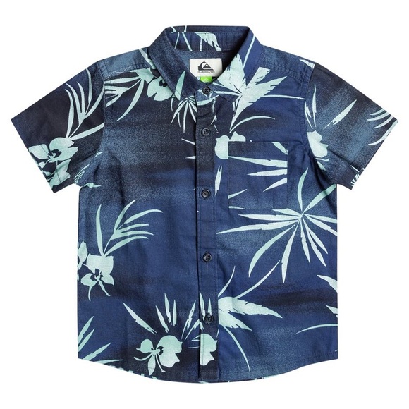 Quiksilver Boys' Fade Out Short Sleeve Woven Shirt - Picture 1 of 3